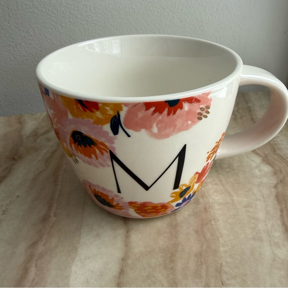 Floral Monogram Mug “M”